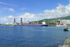 View from the harbor towards ABR coal storage